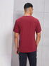 Men Solid Slim Fit Crew Neck T-shirt with COTFLEX