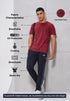Men Solid Slim Fit Crew Neck T-shirt with COTFLEX