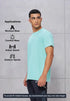 Men Solid Slim Fit Crew Neck T-shirt with COTFLEX