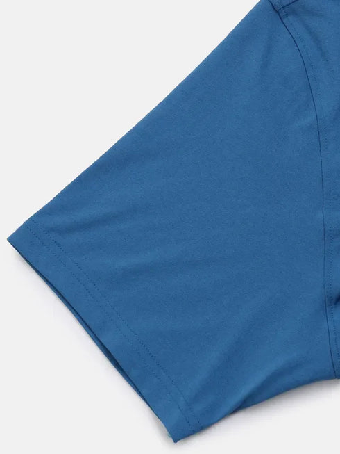Men Solid Slim Fit Crew Neck T-shirt with COTFLEX