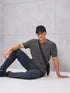 Men Solid Slim Fit Crew Neck T-shirt with COTFLEX