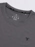 Men Solid Slim Fit Crew Neck T-shirt with COTFLEX