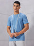 Men Solid Slim Fit Crew Neck T-shirt with COTFLEX