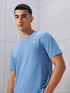 Men Solid Slim Fit Crew Neck T-shirt with COTFLEX