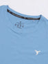 Men Solid Slim Fit Crew Neck T-shirt with COTFLEX