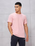 Men Solid Slim Fit Crew Neck T-shirt with COTFLEX