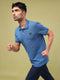 Men Solid Slim Fit Polo T-shirt with ELASTO PLUS