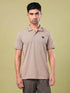 Men Solid Slim Fit Polo T-shirt with ELASTO PLUS