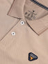 Men Solid Slim Fit Polo T-shirt with ELASTO PLUS