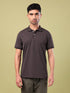 Men Solid Slim Fit Polo T-shirt with ELASTO PLUS