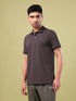 Men Solid Slim Fit Polo T-shirt with ELASTO PLUS