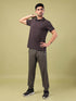 Men Solid Slim Fit Polo T-shirt with ELASTO PLUS