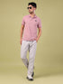 Men Solid Slim Fit Polo T-shirt with ELASTO PLUS