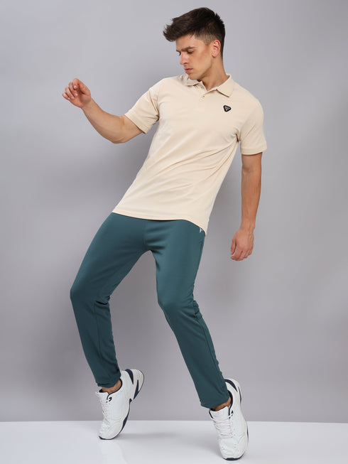 Men Solid Slim Fit Polo T-shirt with ELASTO PLUS (Pack of 2)