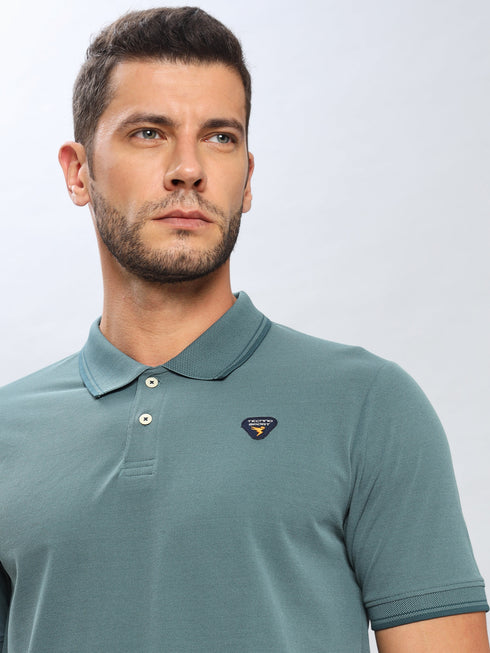 Men Solid Slim Fit Polo T-shirt with ELASTO PLUS (Pack of 2)