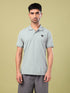 Men Solid Slim Fit Polo T-shirt with ELASTO PLUS