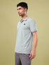 Men Solid Slim Fit Polo T-shirt with ELASTO PLUS