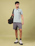 Men Solid Slim Fit Polo T-shirt with ELASTO PLUS