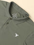 Men Solid Slim Fit Polo T-shirt with MATPIQ