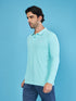 Men Solid Slim Fit Polo T-shirt with MATPIQ