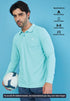 Men Solid Slim Fit Polo T-shirt with MATPIQ