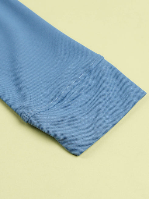 Men Solid Slim Fit Polo T-shirt with MATPIQ