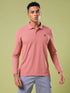 Men Solid Slim Fit Polo T-shirt with MATPIQ