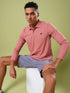 Men Solid Slim Fit Polo T-shirt with MATPIQ