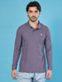 Men Solid Slim Fit Polo T-shirt with MATPIQ