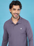 Men Solid Slim Fit Polo T-shirt with MATPIQ