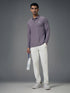 Men Solid Slim Fit Polo T-shirt with MATPIQ