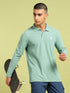 Men Solid Slim Fit Polo T-shirt with MATPIQ
