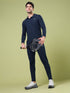Men Solid Slim Fit Polo T-shirt with MATPIQ