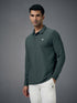 Men Solid Slim Fit Polo T-shirt with MATPIQ