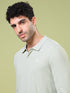 Men Solid Slim Fit Polo T-shirt with MATPIQ