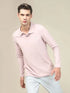 Men Solid Slim Fit Polo T-shirt with MATPIQ