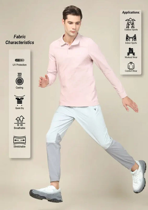 Men Solid Slim Fit Polo T-shirt with MATPIQ