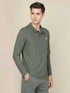 Men Solid Slim Fit Polo T-shirt with MATPIQ