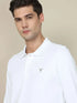 Men Solid Slim Fit Polo T-shirt with MATPIQ