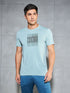 Men Printed Slim Fit Round Neck T-shirt with COTFLEX
