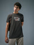 Men Printed Slim Fit Round Neck T-shirt with COTFLEX