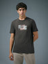 Men Printed Slim Fit Round Neck T-shirt with COTFLEX