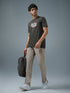 Men Printed Slim Fit Round Neck T-shirt with COTFLEX