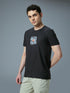 Men Printed Slim Fit Round Neck T-shirt with COTFLEX