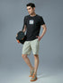 Men Printed Slim Fit Round Neck T-shirt with COTFLEX