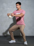 Men Printed Slim Fit Round Neck T-shirt with COTFLEX
