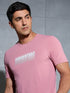 Men Printed Slim Fit Round Neck T-shirt with COTFLEX