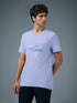 Men Printed Slim Fit Round Neck T-shirt with COTFLEX