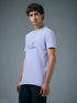 Men Printed Slim Fit Round Neck T-shirt with COTFLEX