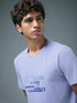 Men Printed Slim Fit Round Neck T-shirt with COTFLEX